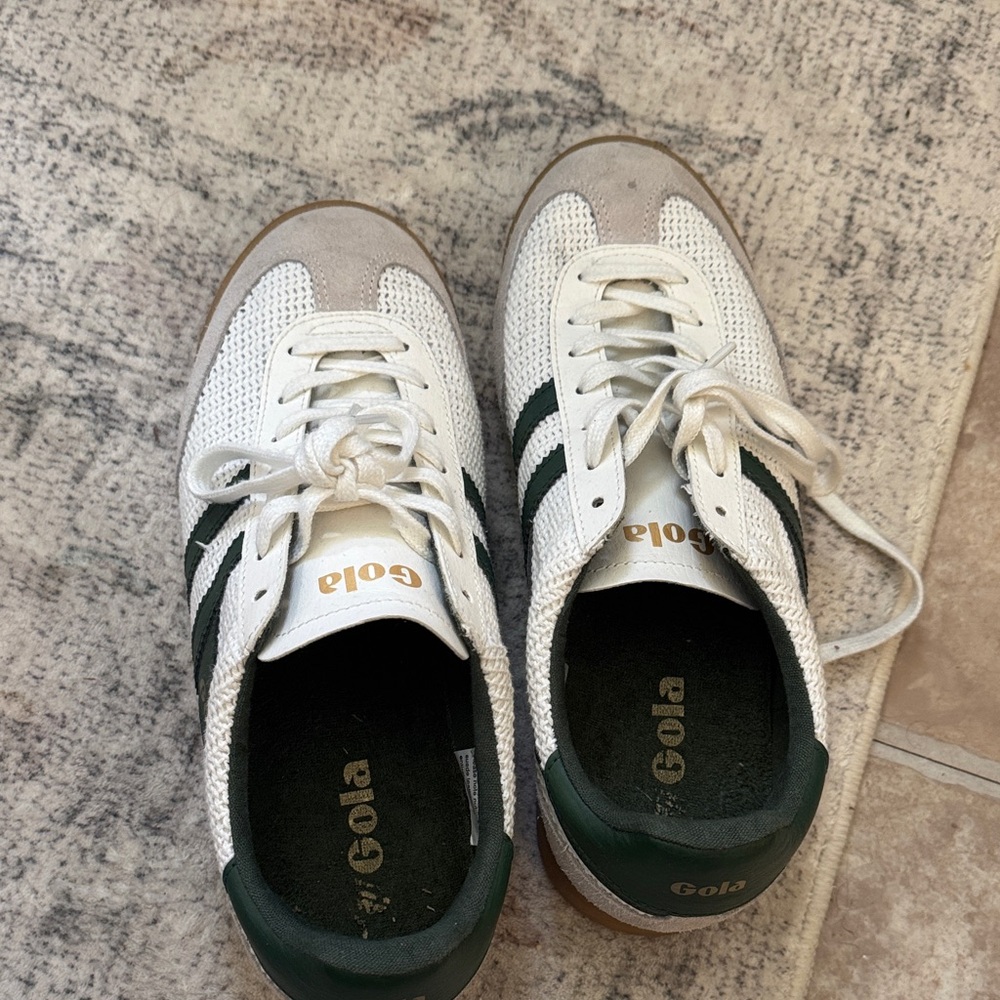 Gola Women’s Tornado Zephyr White and Dark Green Sneakers